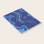 Authentic Aboriginal Art - Blue Campsites Notebook Gallery Image 3