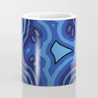 Authentic Aboriginal Art - Blue Campsites Coffee Mug Gallery Image 4