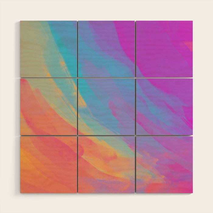 full color summer Wood Wall Art Gallery Image 1