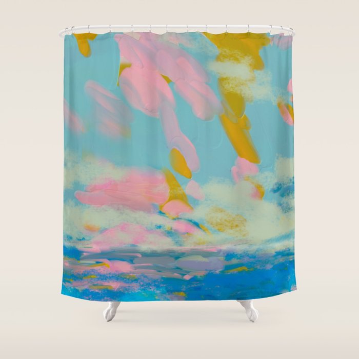 la mer in summer  Shower Curtain Gallery Image 1