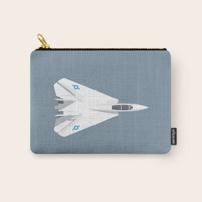 F-14 Tomcat Jet Aircraft - Slate Carry All Pouch Gallery Image 1