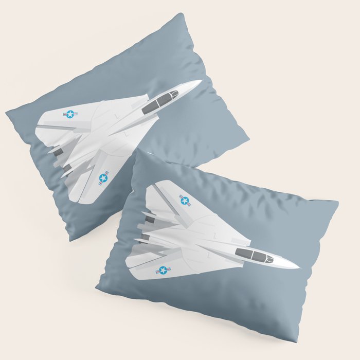 F-14 Tomcat Jet Aircraft - Slate Pillow Sham Gallery Image 3