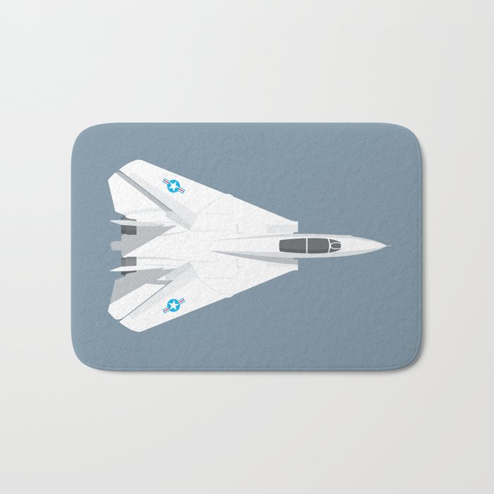 F-14 Tomcat Jet Aircraft - Slate Bath Mat Gallery Image 1