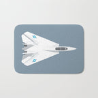 F-14 Tomcat Jet Aircraft - Slate Bath Mat Gallery Image 1