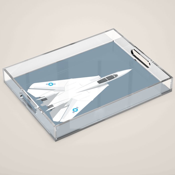 F-14 Tomcat Jet Aircraft - Slate Acrylic Tray Gallery Image 1