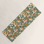 Butterfly Unicorns Frolicking in the Garden - Dark Yoga Mat Gallery Image 1