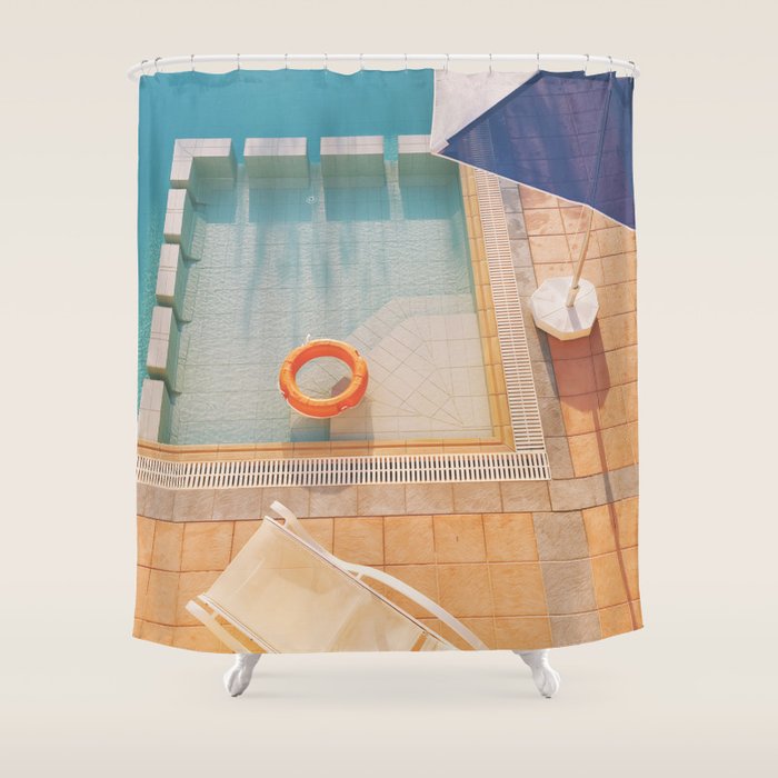 Swimming Pool Shower Curtain Gallery Image 1
