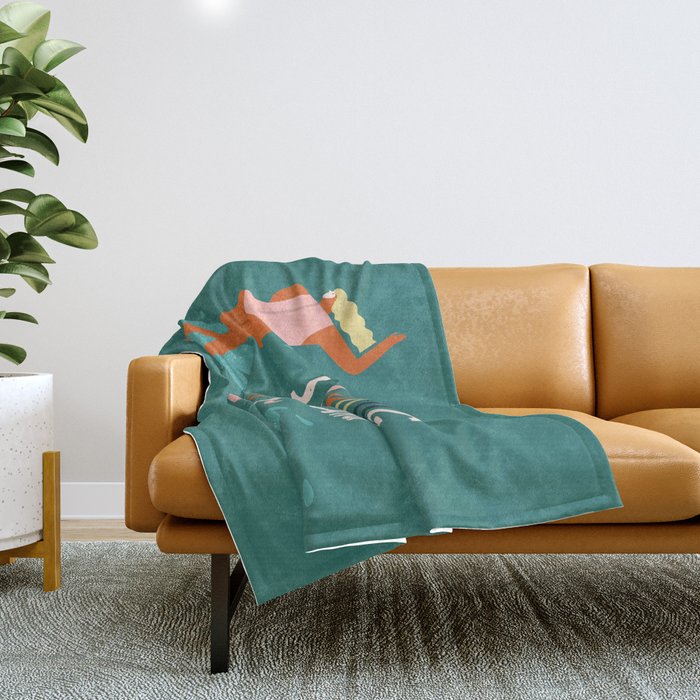 Strong and cute Throw Blanket Gallery Image 1