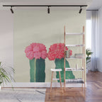 Plaid Cacti Wall Mural Gallery Image 1