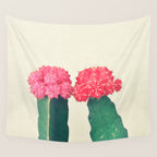 Plaid Cacti Wall Tapestry Gallery Image 4
