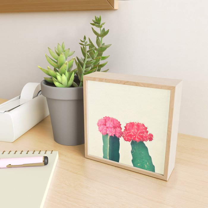 Plaid Cacti Mini Art Print Gallery Image 2