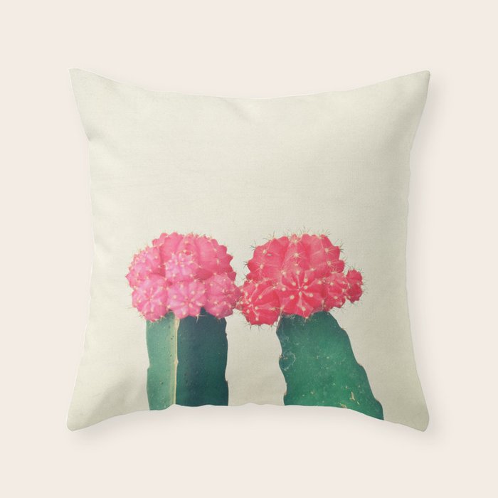 Plaid Cacti Throw Pillow Gallery Image 6