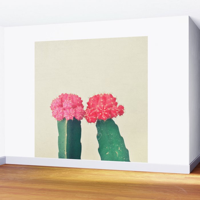 Plaid Cacti Wall Mural Gallery Image 2