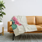 Plaid Cacti Throw Blanket Gallery Image 1