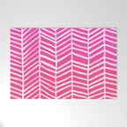 Herringbone - Pink OmbrÃ© Welcome Mat Gallery Image 1