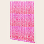 Herringbone - Pink OmbrÃ© Wallpaper Gallery Image 2