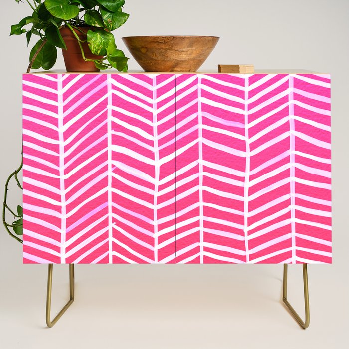 Herringbone - Pink OmbrÃ© Credenza Gallery Image 1