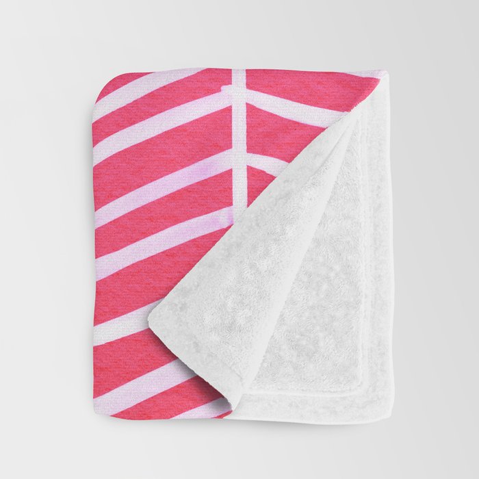 Herringbone - Pink OmbrÃ© Throw Blanket Gallery Image 3