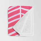 Herringbone - Pink OmbrÃ© Throw Blanket Gallery Image 3