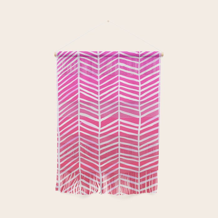 Herringbone - Pink OmbrÃ© Wall Hanging Gallery Image 1