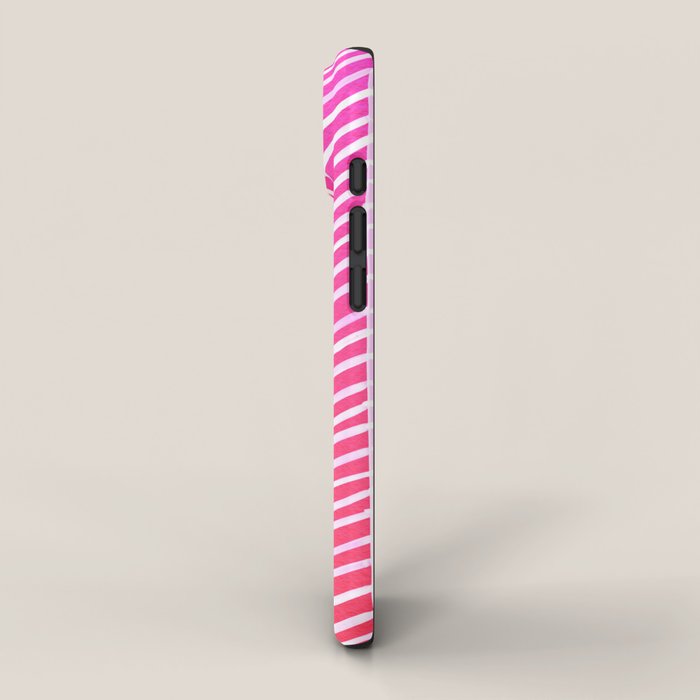 Herringbone - Pink OmbrÃ© iPhone Case Gallery Image 2