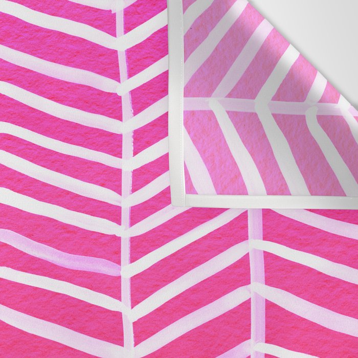 Herringbone - Pink OmbrÃ© Wall Tapestry Gallery Image 3