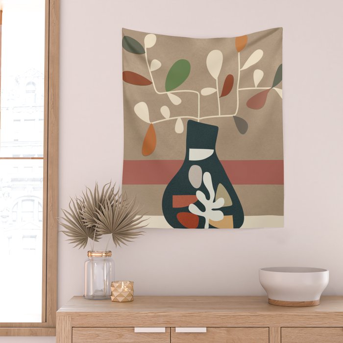 Vase of Vibrance 4 Wall Tapestry Gallery Image 2