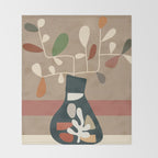 Vase of Vibrance 4 Throw Blanket Gallery Image 2