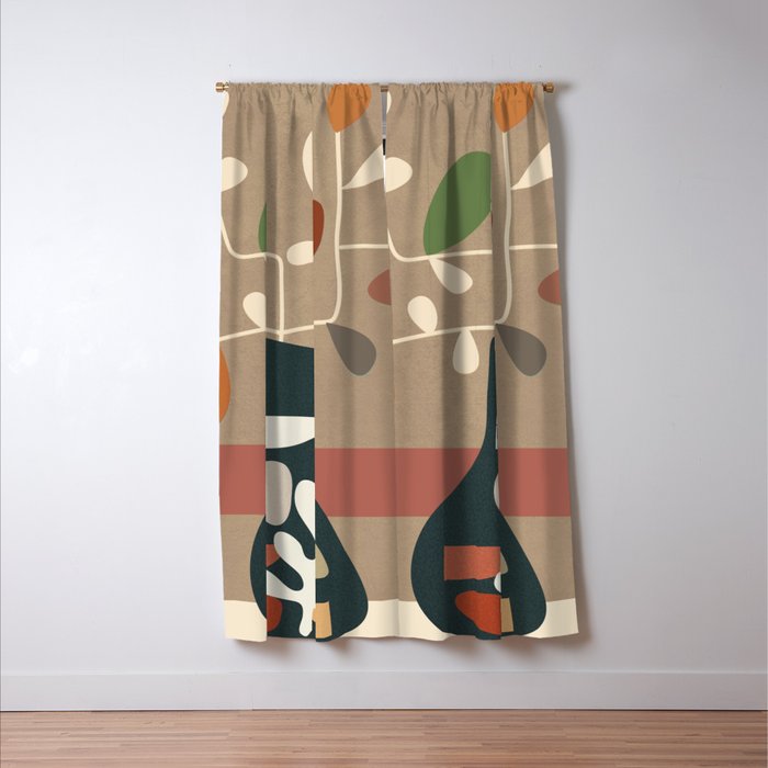 Vase of Vibrance 4 Window Curtain Gallery Image 3