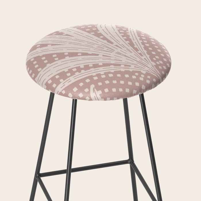 Boho Rustic Palm Radiance Mauve Stool Gallery Image 2