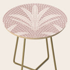 Boho Rustic Palm Radiance Mauve Side Table Gallery Image 2