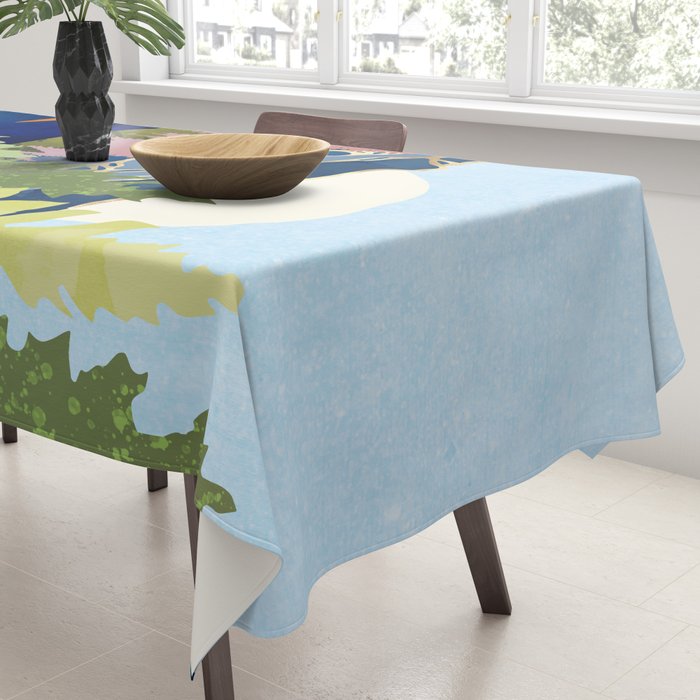 Summer Forest Lake Tablecloth Gallery Image 3