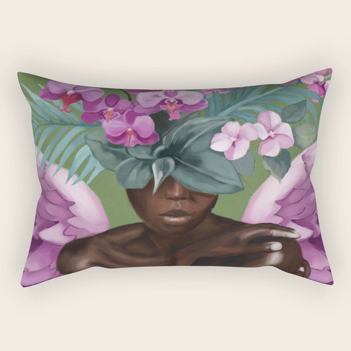 Celestial Bloom Rectangular Pillow Gallery Image 2