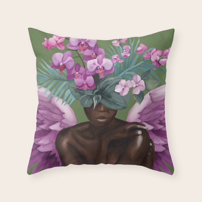 Celestial Bloom Throw Pillow Gallery Image 6