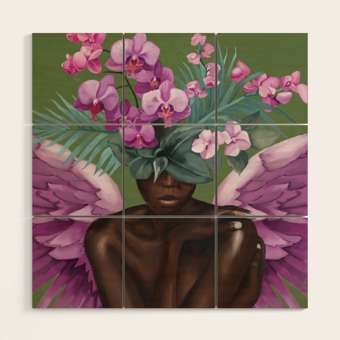 Celestial Bloom Wood Wall Art Gallery Image 1
