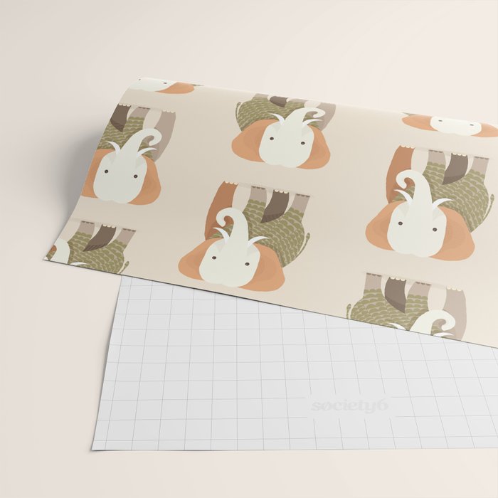 Whimsical Elephant Wrapping Paper Gallery Image 2