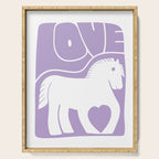 Love Horse Lilac Serving Tray Gallery Image 1