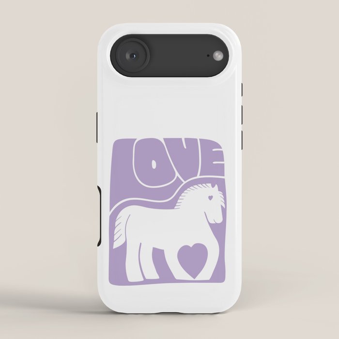 Love Horse Lilac iPhone Case Gallery Image 2