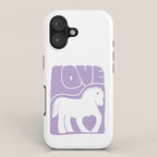 Love Horse Lilac iPhone Case Gallery Image 1