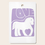 Love Horse Lilac Cutting Board Gallery Image 1