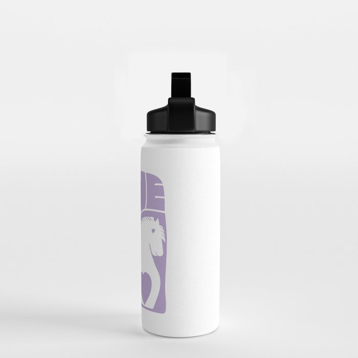 Love Horse Lilac Water Bottle Gallery Image 2
