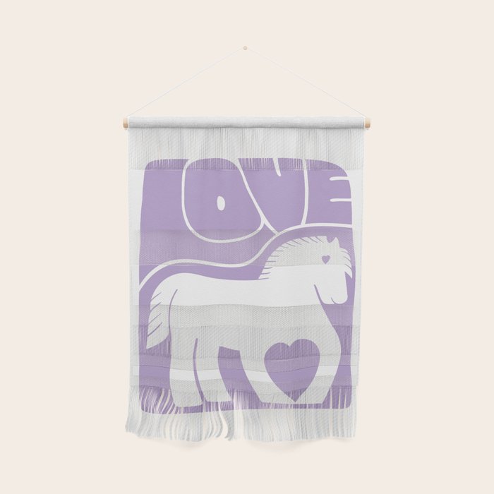 Love Horse Lilac Wall Hanging Gallery Image 1