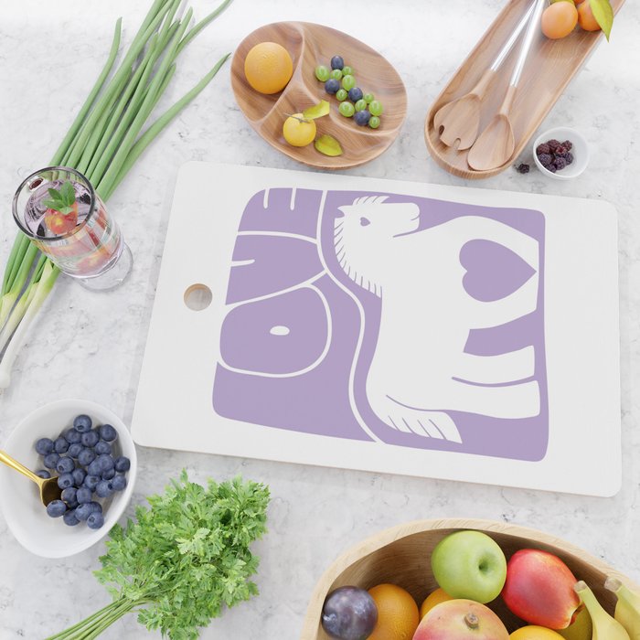 Love Horse Lilac Cutting Board Gallery Image 2