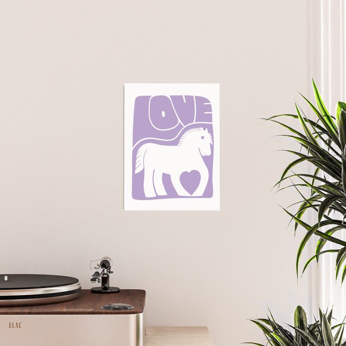 Love Horse Lilac Poster Gallery Image 2