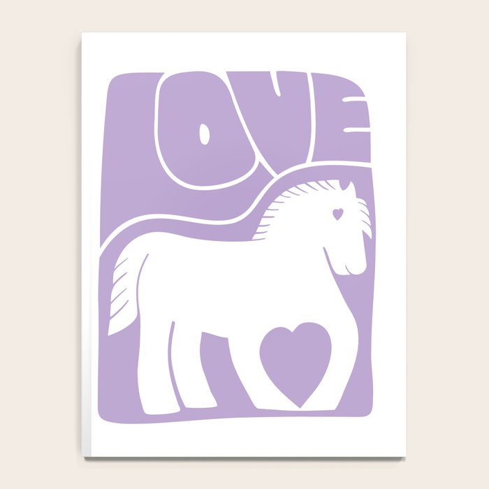 Love Horse Lilac Notebook Gallery Image 4