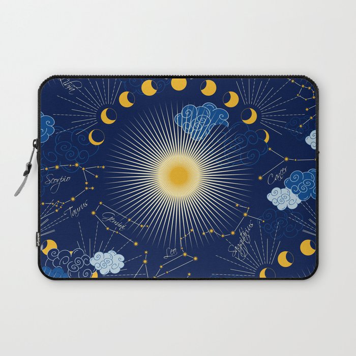 Feel the Cosmic night Sky Laptop Sleeve Gallery Image 1