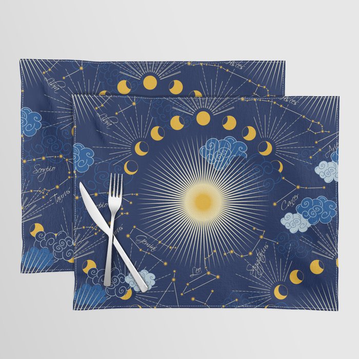 Feel the Cosmic night Sky Placemat Gallery Image 1