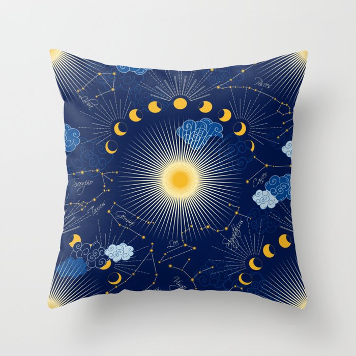 Feel the Cosmic night Sky Throw Pillow Gallery Image 6