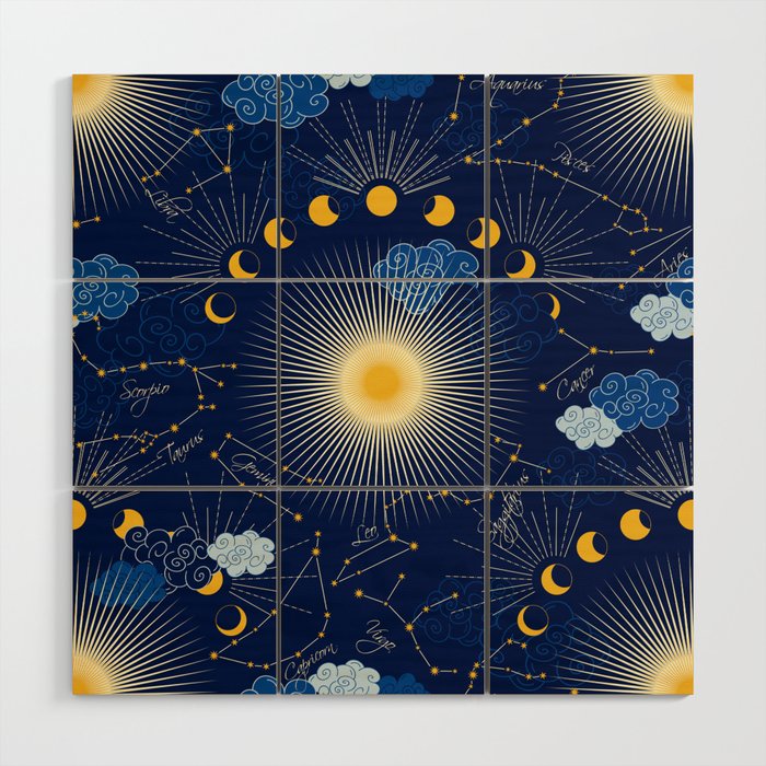 Feel the Cosmic night Sky Wood Wall Art Gallery Image 1