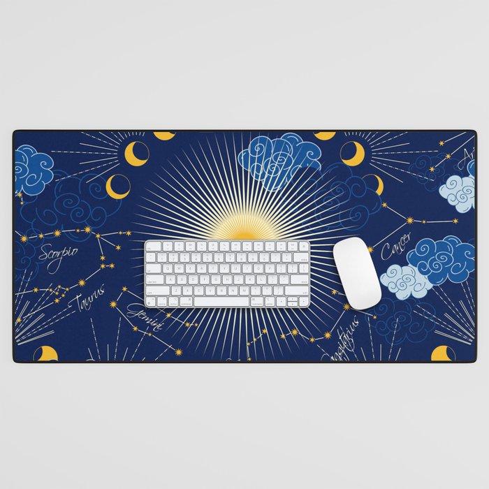 Feel the Cosmic night Sky Desk Mat Gallery Image 1